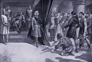 1920年代のヘンリー1世の足元にある耕作地に落ちる農民 作： Alfred Pearse